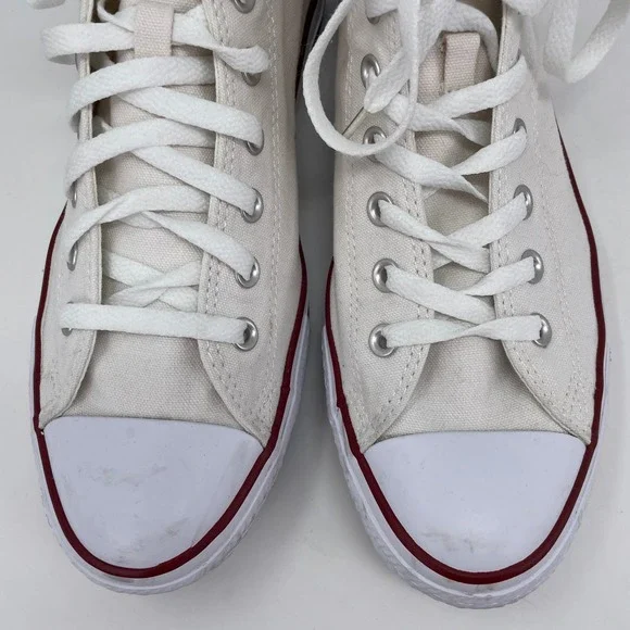 Converse Chuck Taylor All Star High Top White Canvas Sneakers M7650 Y2K M 10 W12 - Picture 5 of 13